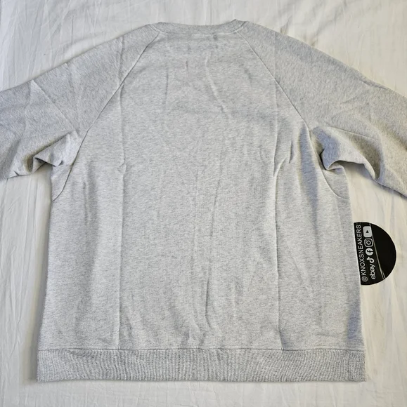 Lululemon Classic-Fit Fleece Crew Sweater Heather Grey HCUG/WHT Men's Size XXL - Picture 5 of 7